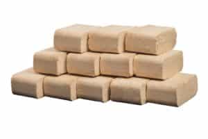 Holzbriketts Buche Ziegelform 10kg Pakete