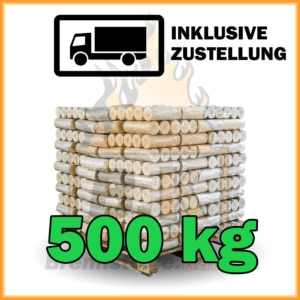 500 kg Weichholzbriketts mit Lieferung
