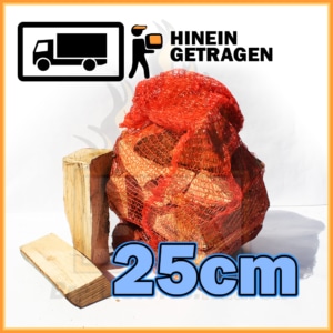 Buchenholz 25cm im Netzsack (ca. 13kg)