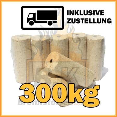 300 kg Weichholzbriketts Premium Qualität in 10 kg Paketen