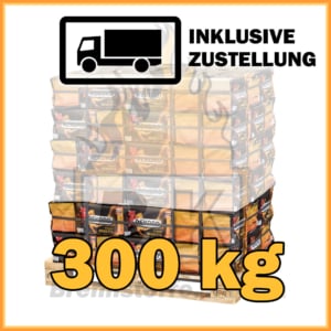 300 kg Rekord Briketts mit Lieferung