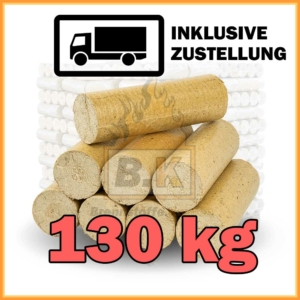 13 Pakete Holzbriketts hell mit Lieferung - Weichholzbriketts