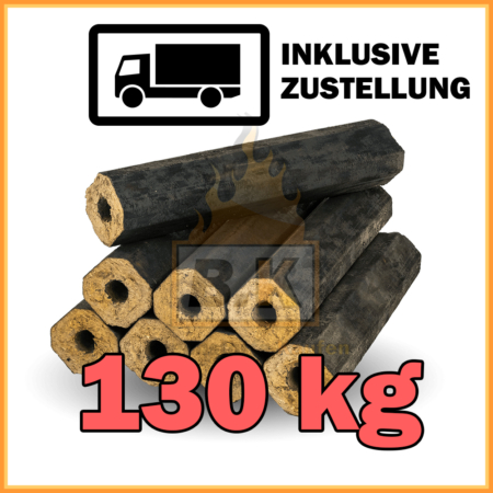 130 kg Pini & Kay Holzbriketts mit Lieferung