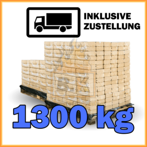 1300 kg Ruf Holzbriketts Weichholz