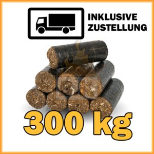 300 kg Rindenbriketts kaufen mit Lieferung
