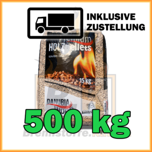500 kg Danubia Woods Holzpellets aus Österreich