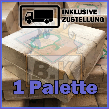 1 Palette Holzbriketts Buchenholz meine Natur