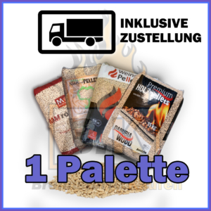 Holzpellets Palette mit Lieferung